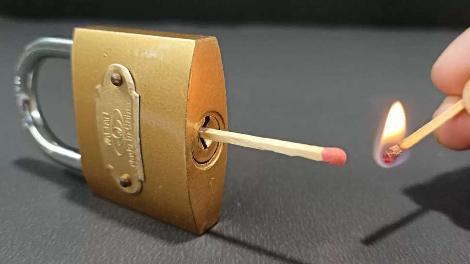 Viral Trick To Open Lock With Just Match Sticks!