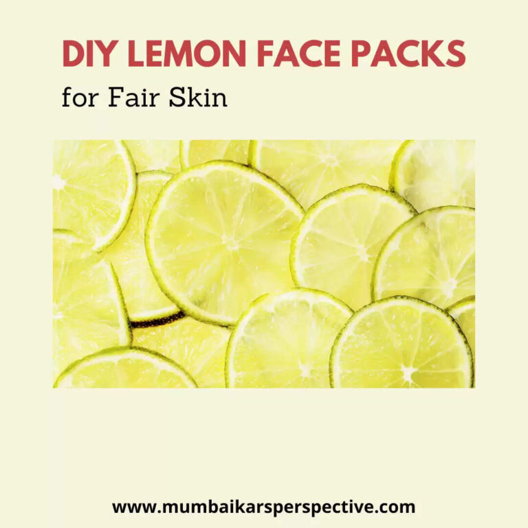 DIY Lemon Face Packs for Fair Skin