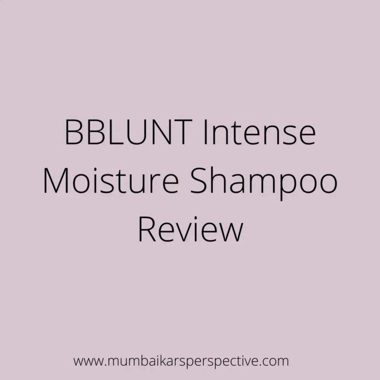 BBLUNT Intense Moisture Shampoo Review
