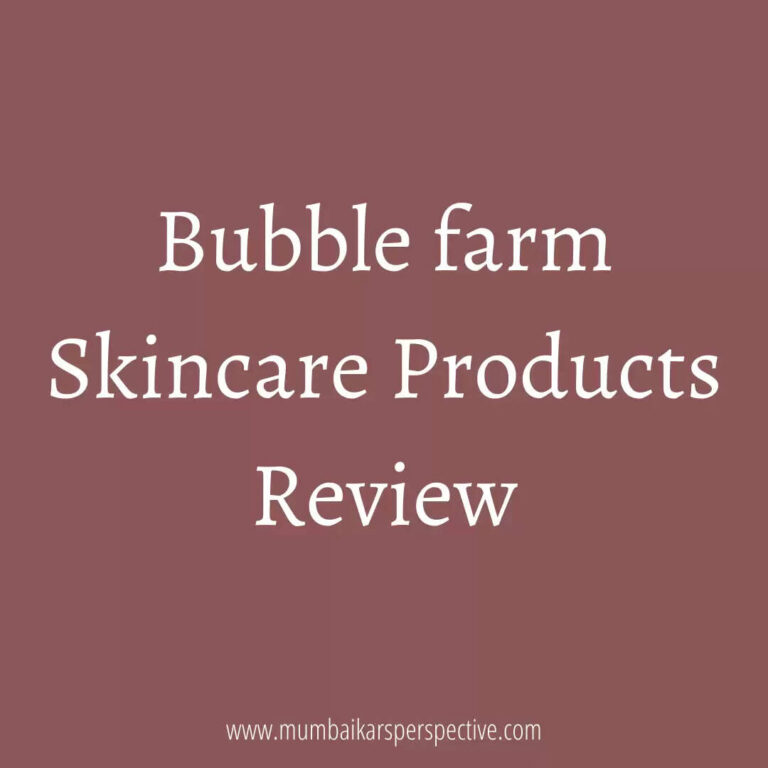 Bubble farm Skincare Products Review