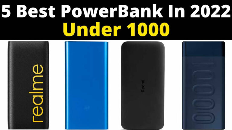 Top 5 Power Banks Under INR 1000 In India In 2022