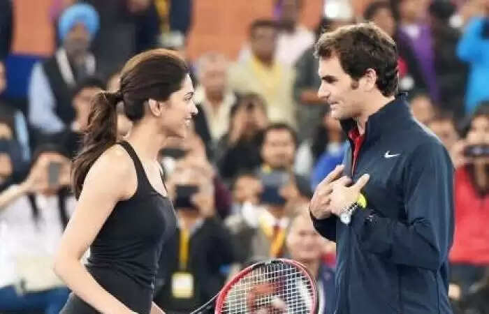 Deepika Padukone surprised everyone when she played a friendly match with tennis legend Roger Federer