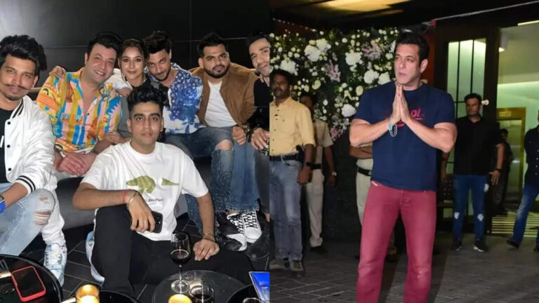 Salman Khan spotted at brother-in-law Aayush Sharma’s birthday party; Sonakshi Sinha came along with boyfriend Zaheer, Chunky Panday and other in style