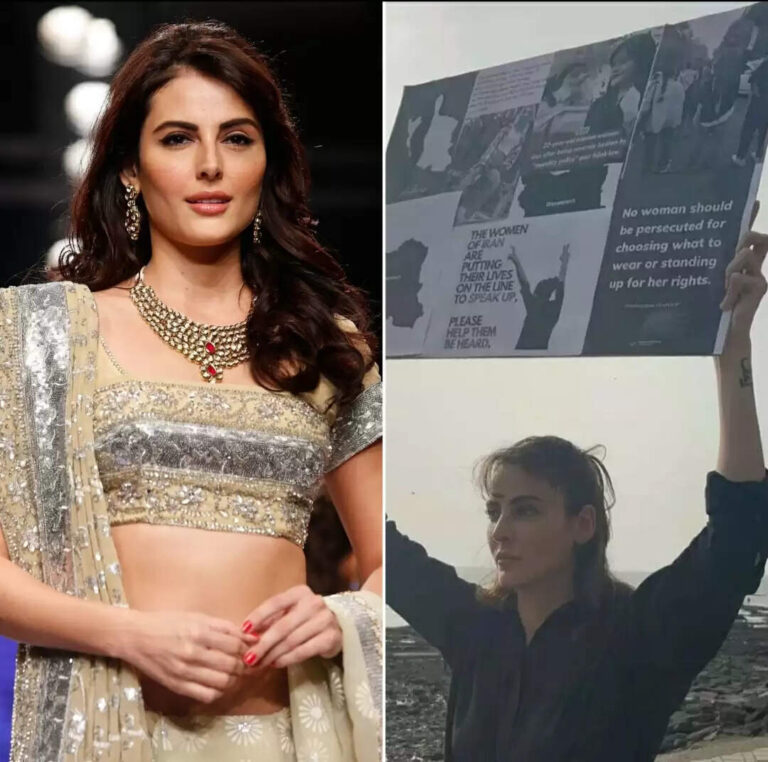 Bollywood Actress Mandana Protests Against Hijab In Mumbai