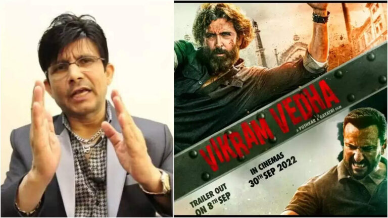 KRK Claims Vikram Vedha Will be a Disaster as 90% Morning Shows Are Cancelled on Day 2