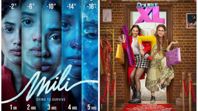 Janhvi Kapoor's Mili and Sonakshi Sinha and Huma Qureshi's Double XL perform poorly at the box office on the first day