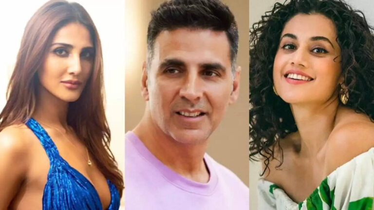 With the movie Khel Khel Mein, Akshay Kumar returns to comedy, to join with Taapsee Pannu and Vaani Kapoor