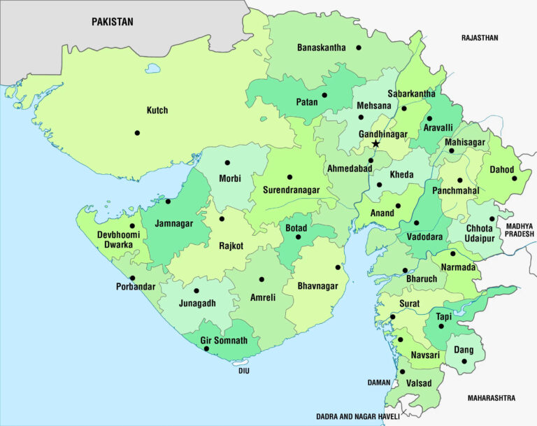 How Many District Gujarat
