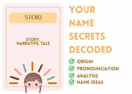 Know The Meaning Of The Word Stori