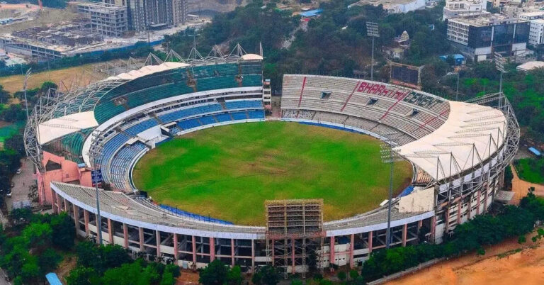 Rajiv Gandhi International Stadium Ground Size In Metres