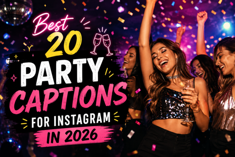 Best 20 Party Captions for Instagram in 2026